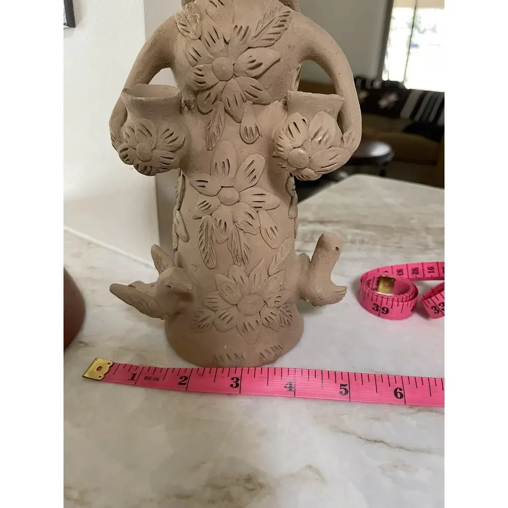 Theodora Blanco Style Oaxaca Clay Figurine Of Frida.